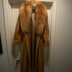 Red Rolinsky /Red fox full length coat (Authentic)